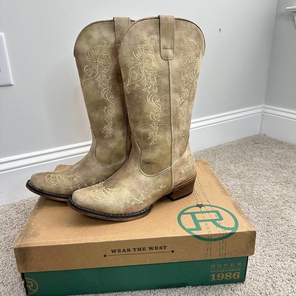 Roper Shoes Roper Judith Western Cowboy Boots Poshmark